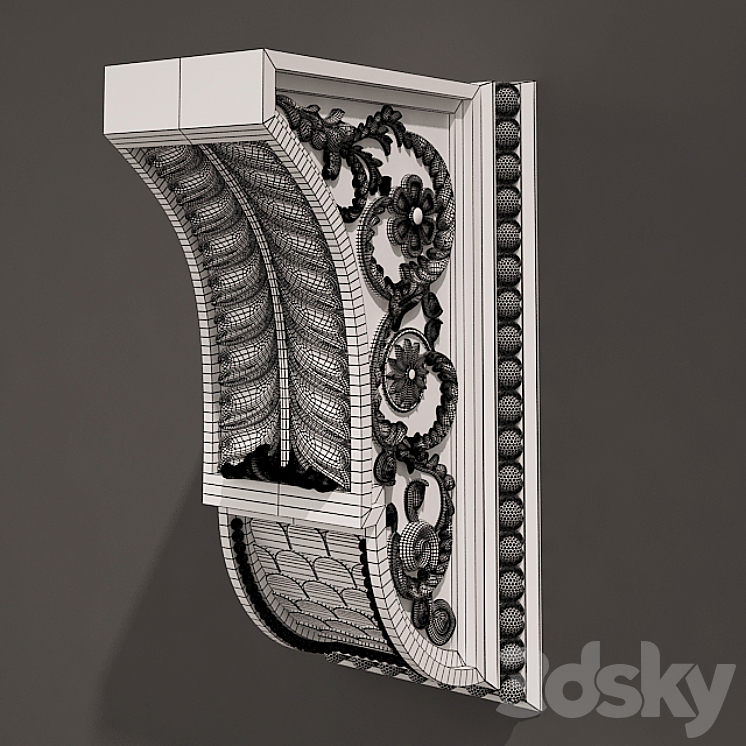 Holder Antique Style 4316 3DS Max - thumbnail 2