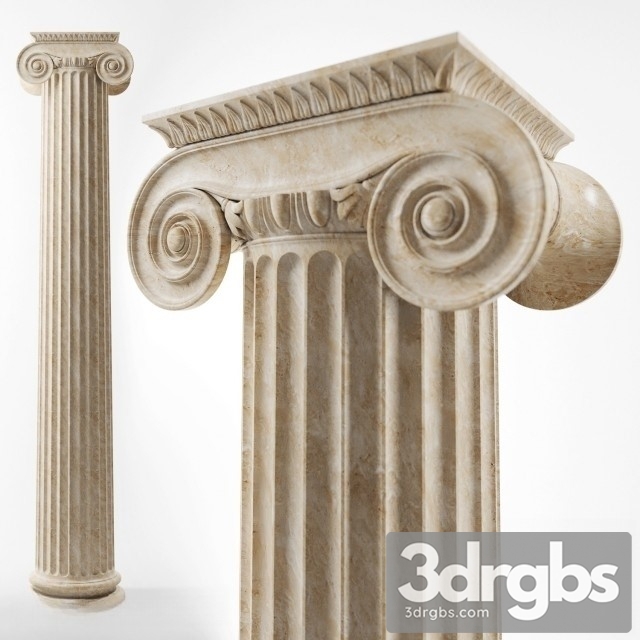 Lonic Column 3dsmax Download - thumbnail 1