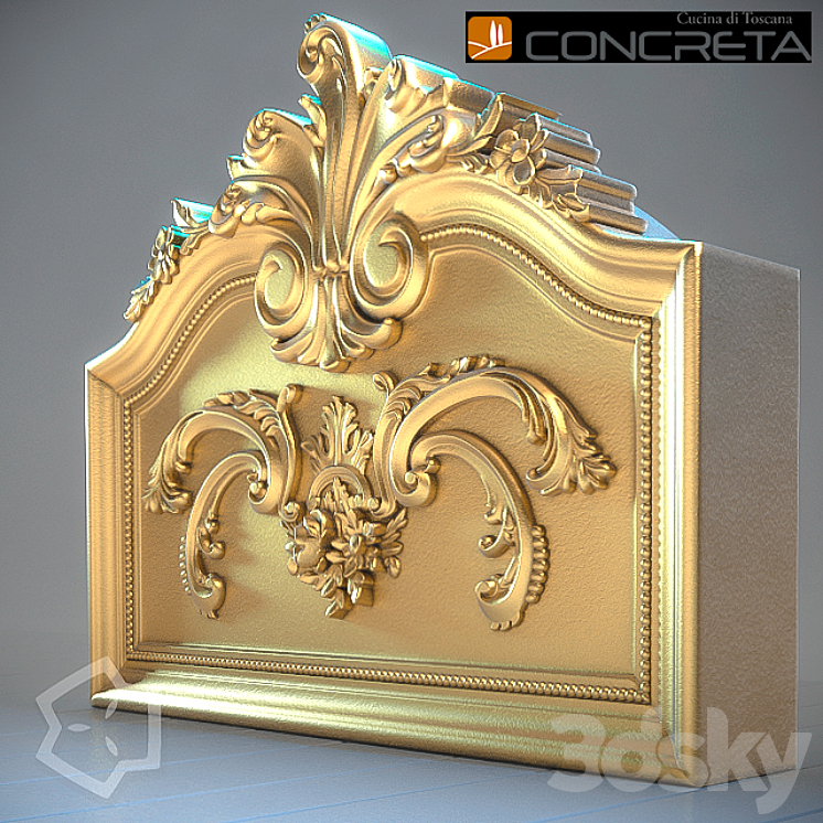 Majestic frieze decorative by Concreta 3DS Max - thumbnail 1