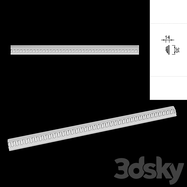 molding cutting of am-31 3DSMax File - thumbnail 1