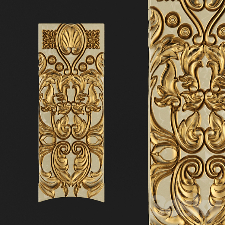 Moldings carvings 3DS Max - thumbnail 1