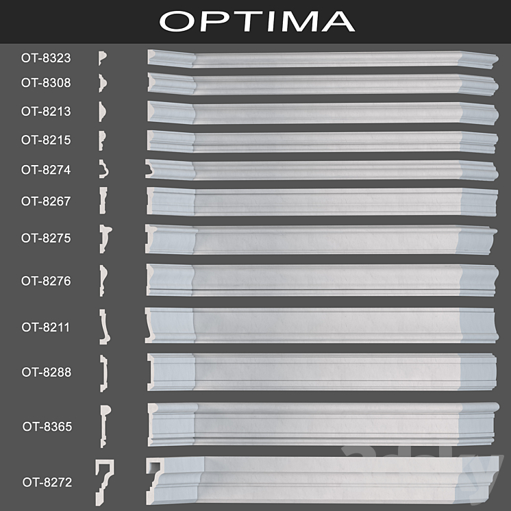 Moldings optima 3DS Max - thumbnail 1