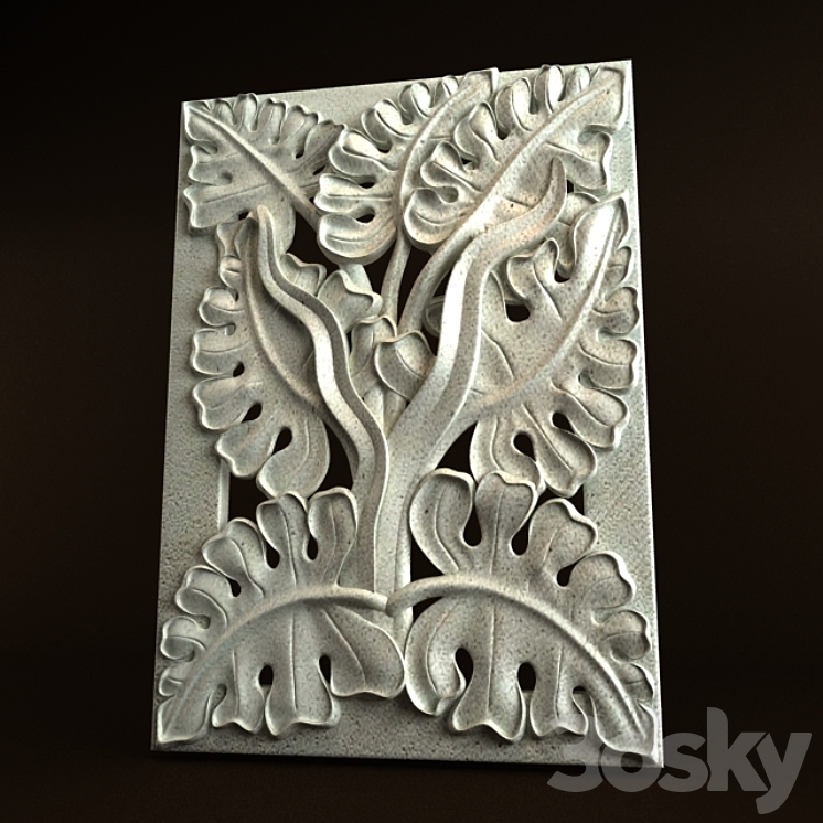 Nature Carving Ornament 022 3DS Max - thumbnail 2