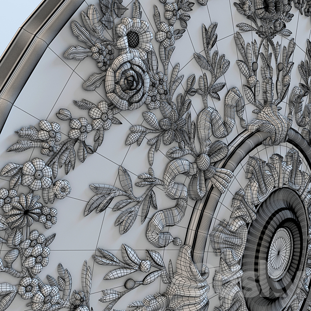 ORAC Decor R64 ceiling rose 3DS Max Model - thumbnail 3