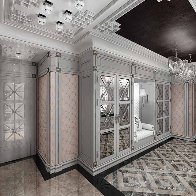 Oracdecor C843; P4020; Cornice; Ceiling 3DSMax File - thumbnail 3