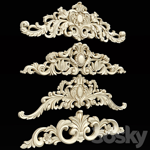 Ornament One 3DS Max Model - thumbnail 2