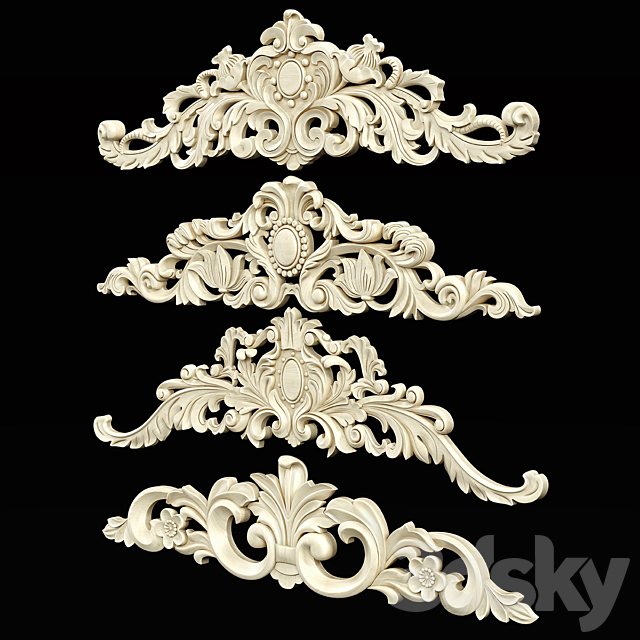 Ornament One 3DS Max Model - thumbnail 3