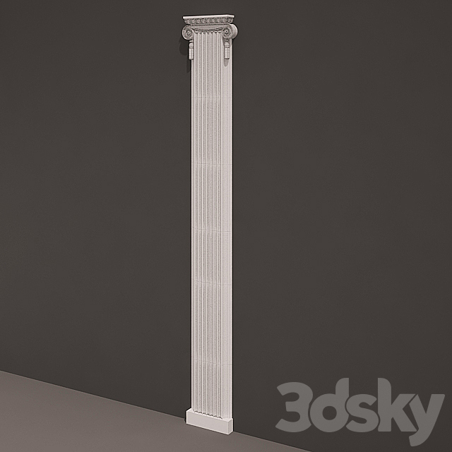 Pilaster antique type 6 3DSMax File - thumbnail 2