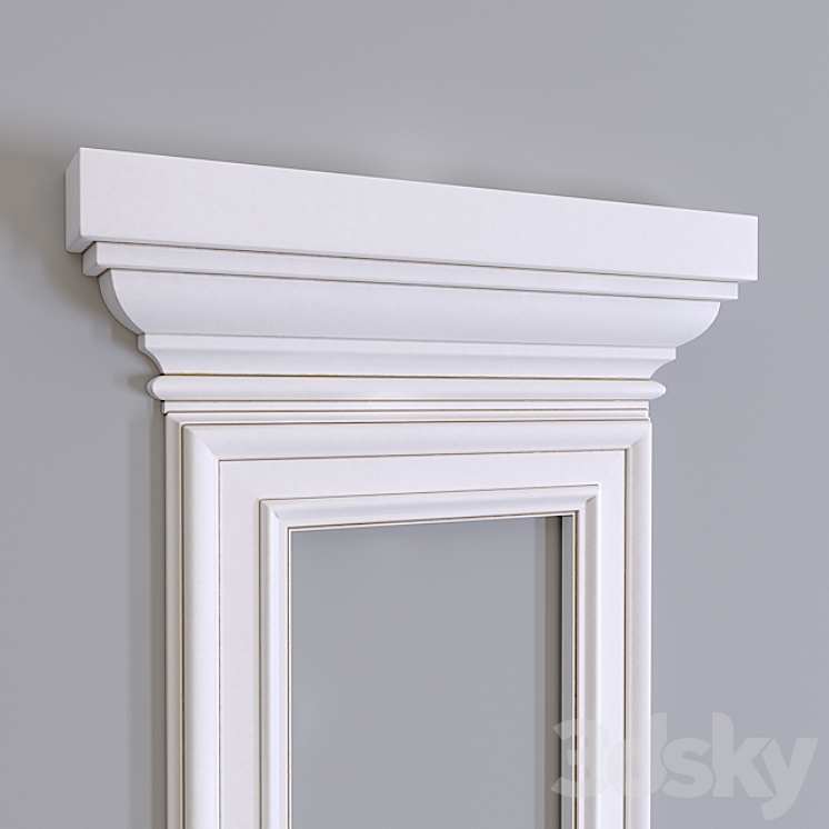 Pilaster Europlast. Capital: 1.21.005 Molding: 1.51.307 Base: 1.23.500 3DS Max - thumbnail 2