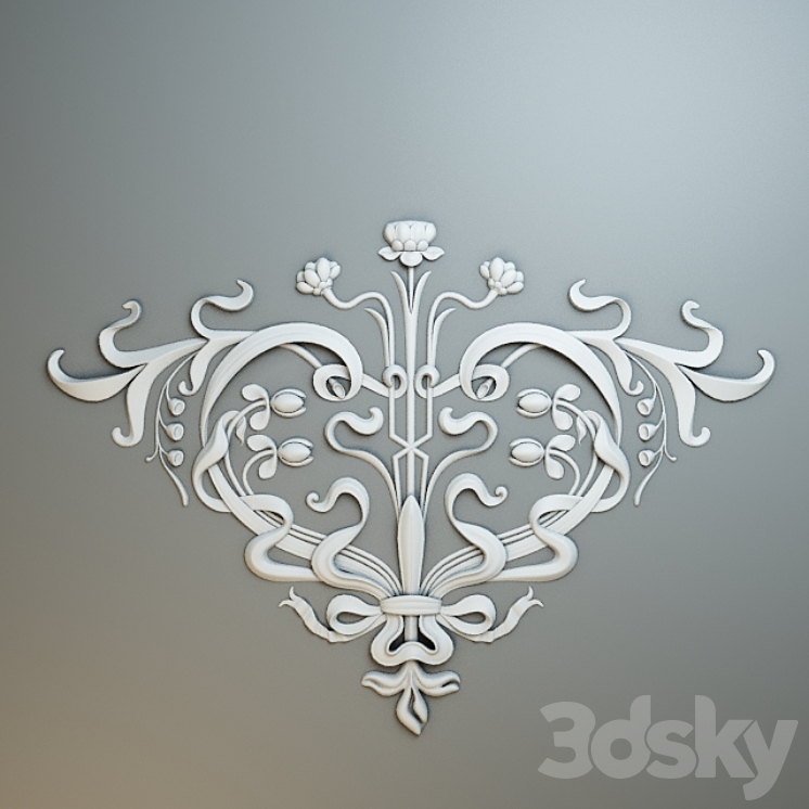 Plaster Ceiling Pattern 3DS Max - thumbnail 1