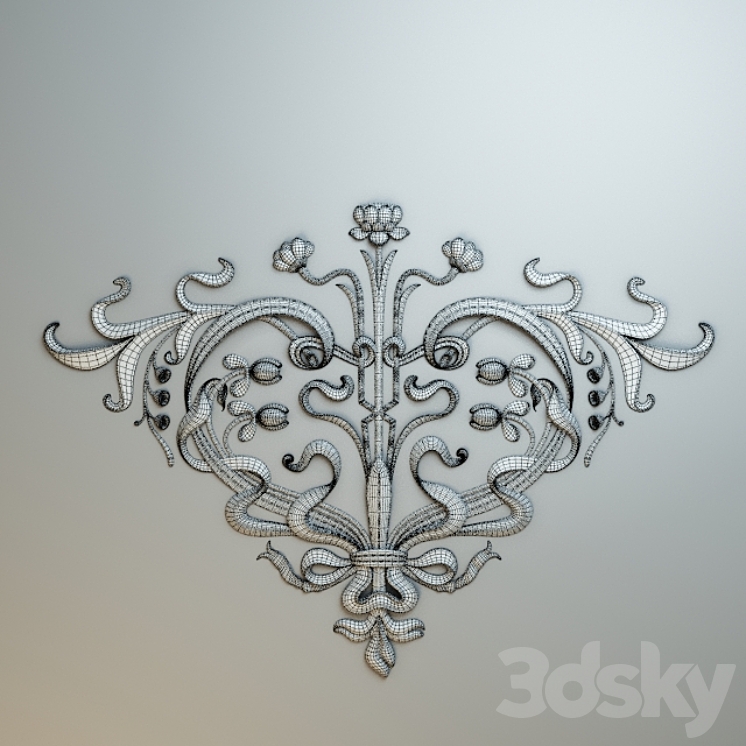 Plaster Ceiling Pattern 3DS Max - thumbnail 2