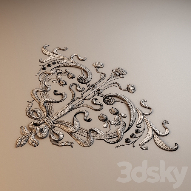 Plaster Ceiling Pattern 3DSMax File - thumbnail 3