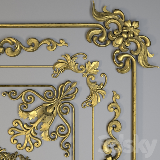 plaster ornament.vol_02 3DSMax File - thumbnail 2