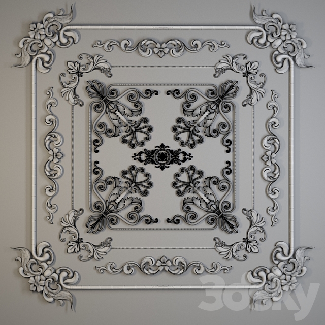 plaster ornament.vol_02 3DSMax File - thumbnail 4