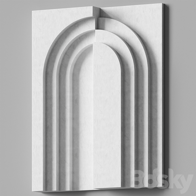 Relief panel Home – Rolando Anselmi 3DS Max Model - thumbnail 2