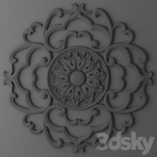 Rosette. 3ds Max - thumbnail 3