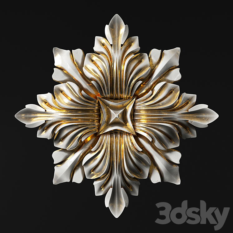 Rosette classic 3DS Max - thumbnail 1