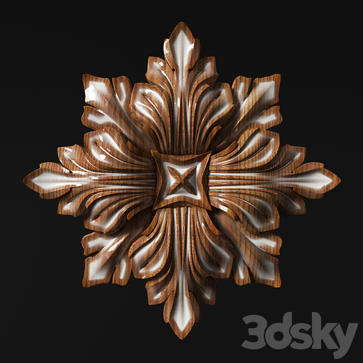 Rosette classic 3DS Max - thumbnail 2