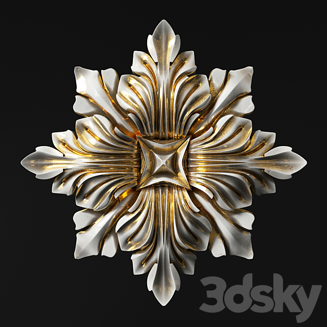 Rosette classic 3DSMax File - thumbnail 1