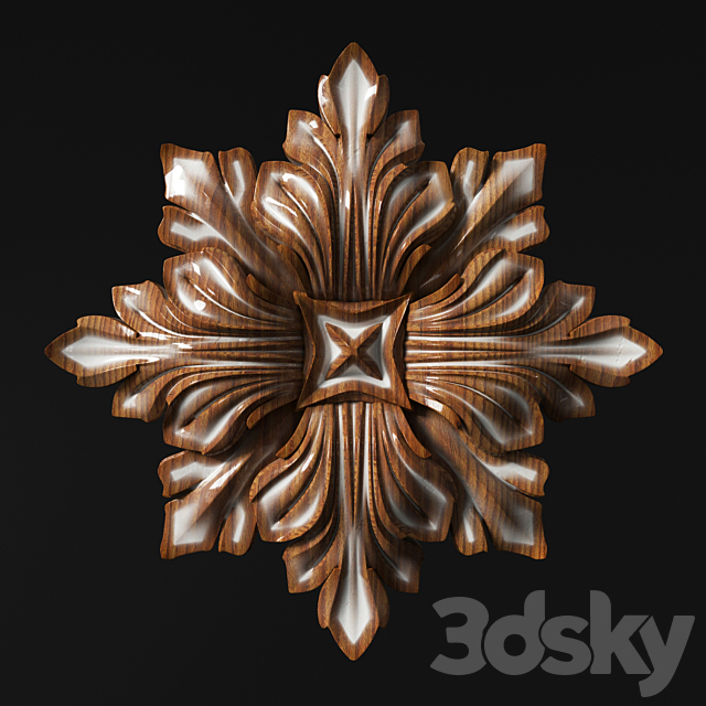 Rosette classic 3DSMax File - thumbnail 2