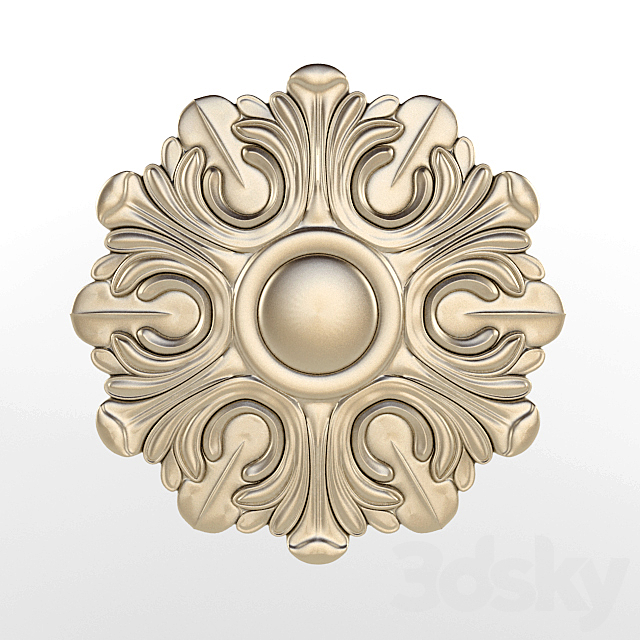 Rosette. pattern. carving 3DSMax File - thumbnail 1