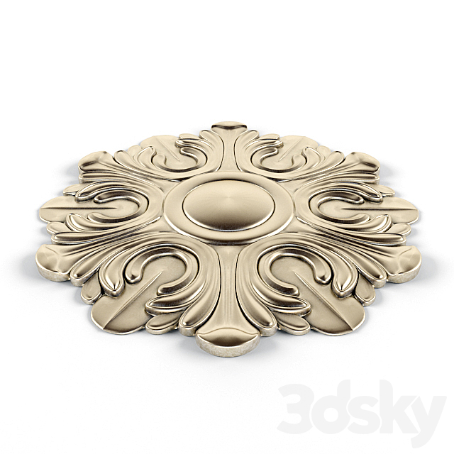 Rosette. pattern. carving 3DSMax File - thumbnail 2