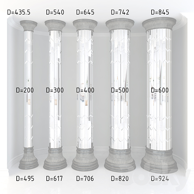 ROUND COLUMN 3DSMax File - thumbnail 2