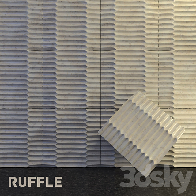 Ruffle panel 3DSMax File - thumbnail 1