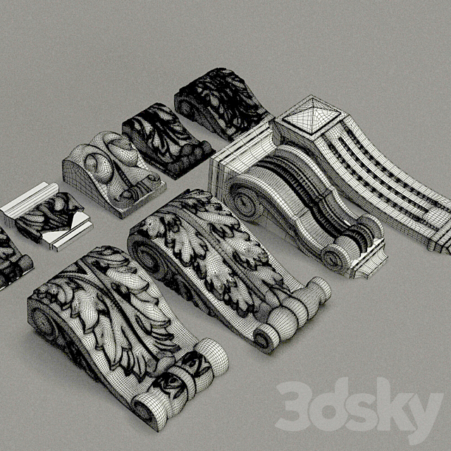 Sabur decor 2015 Brackets 3ds Max - thumbnail 2