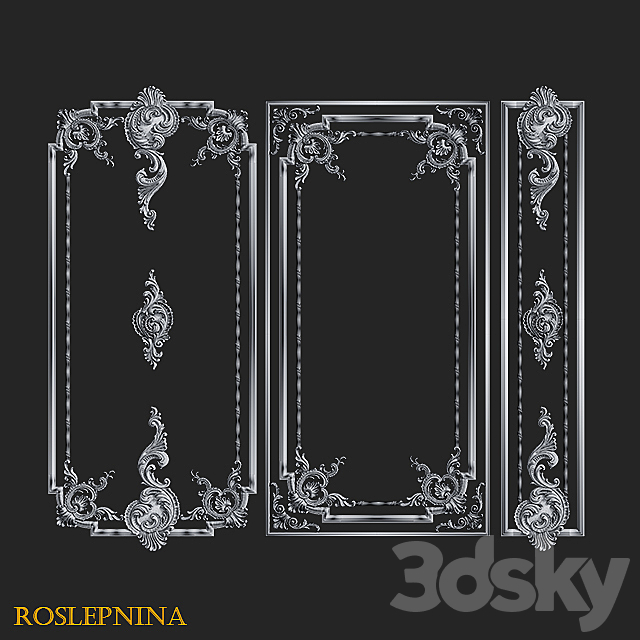 Set of frames QUEEN by RosLepnina 3DS Max Model - thumbnail 5