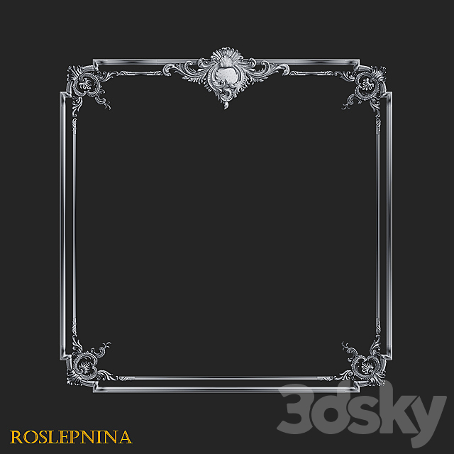 Set of frames QUEEN by RosLepnina 3DS Max Model - thumbnail 7