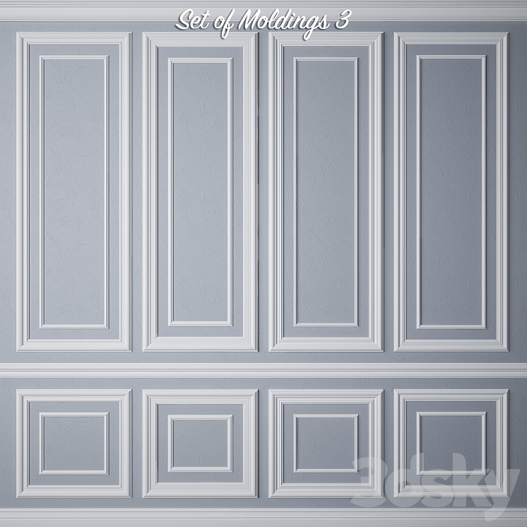 Set of Moldings 3 3DS Max - thumbnail 1