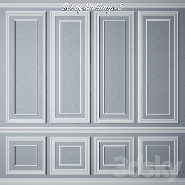 Set of Moldings 3 3DSMax File - thumbnail 1