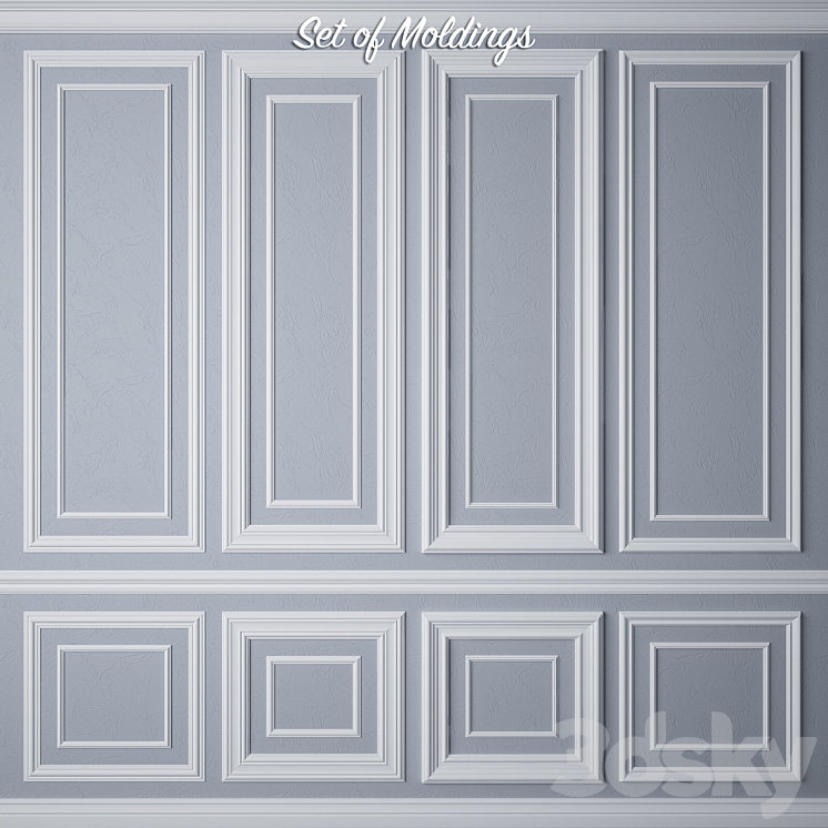 Set of Moldings 3DS Max - thumbnail 1