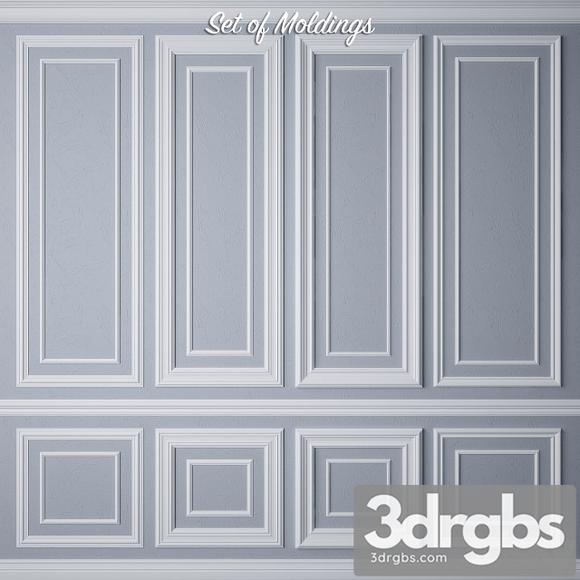 Set Of Moldings 3dsmax Download - thumbnail 1