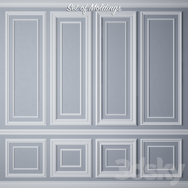 Set of Moldings 3DSMax File - thumbnail 1