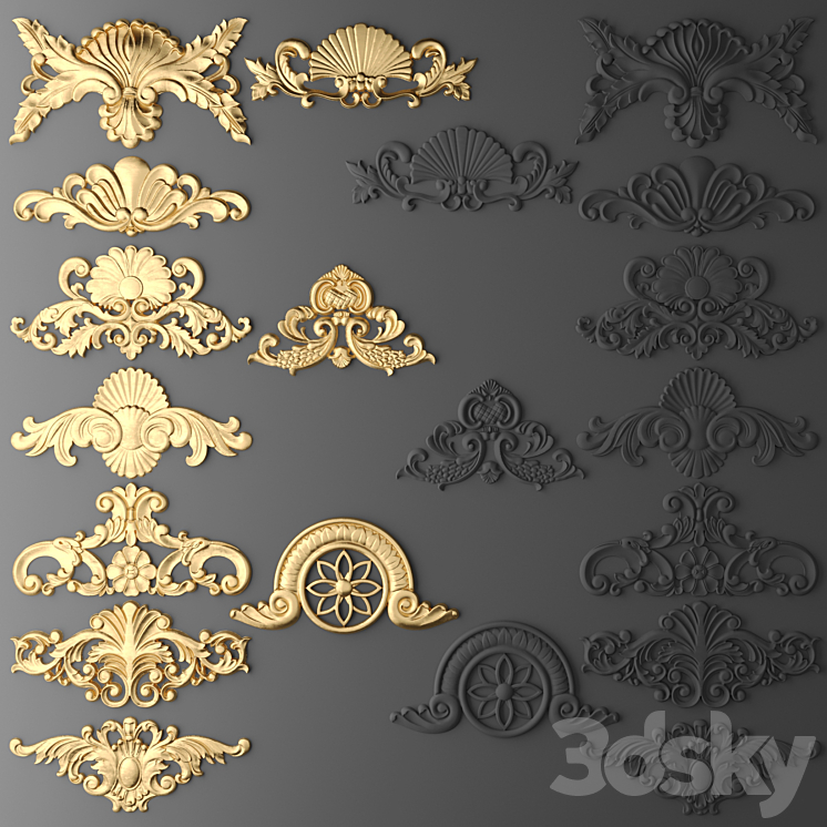 Set stucco 3DS Max - thumbnail 1