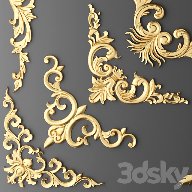 Set stucco 3DS Max Model - thumbnail 3