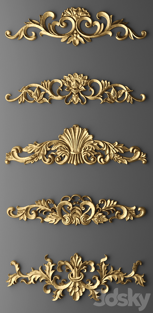 Set stucco. 3DSMax File - thumbnail 2