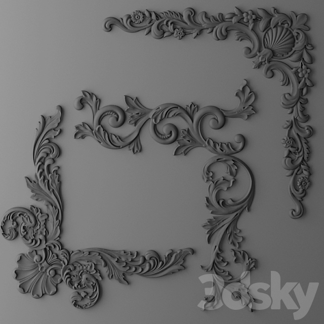 Set stucco. 3DSMax File - thumbnail 3