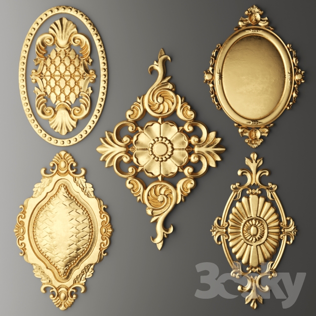 Set stucco decoration 3DS Max - thumbnail 3