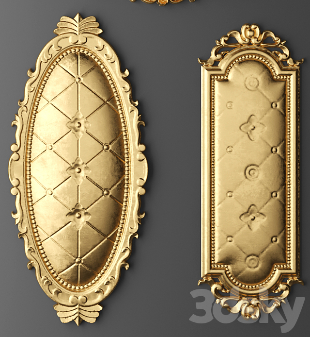 Set stucco decoration 3DS Max Model - thumbnail 2