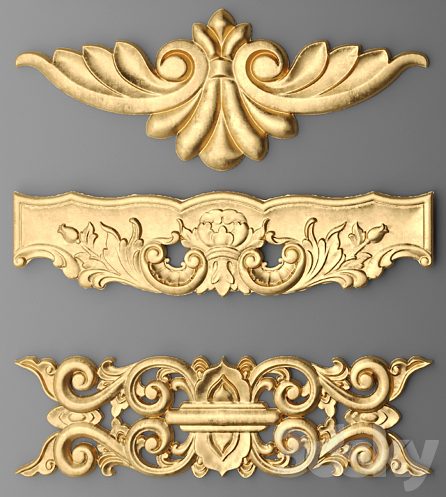 Set stucco decoration 3DSMax File - thumbnail 2