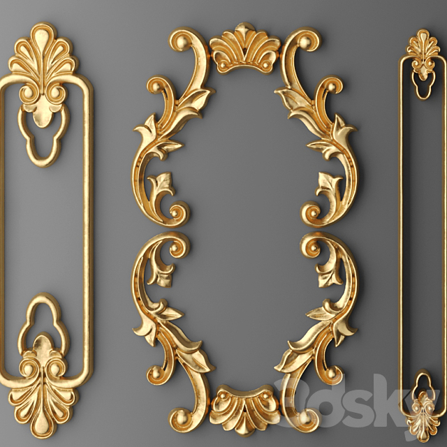 Set stucco decoration. 3DSMax File - thumbnail 3