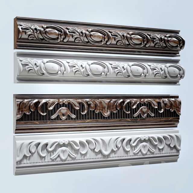 Set stucco moldings. 3DSMax File - thumbnail 1