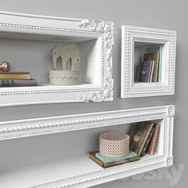 Shelves with decor from RHBaby & Child 3DS Max Model - thumbnail 2