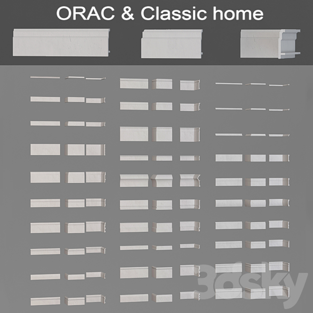 Skirting boards and Orac Classic home 3DS Max Model - thumbnail 1