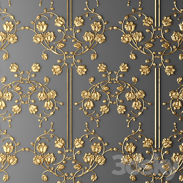 Stucco decor. 3DS Max Model - thumbnail 2