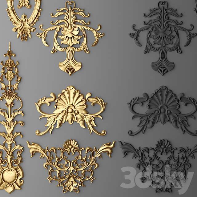 Stucco decor. Set. 3ds Max - thumbnail 2