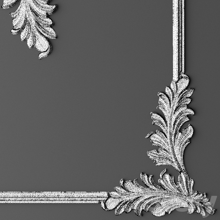 Stucco Frame. 3DS Max Model - thumbnail 2